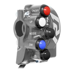 Cubierta de control del acelerador con interruptor integrado en el manillar para Yamaha YZF-R1 (Titanio) - Product Image 2