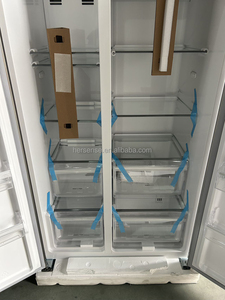 Refrigerador de Doble Puerta de 570L, 220V 50HZ, Color Plateado, Ultra Gran Capacidad, Enfriamiento por Aire, Sin Escarcha, Acero Inoxidable, con Pantalla - Product Image 4