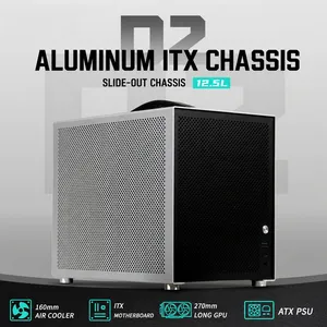 D2 12.5l मिनी itx कंप्यूटर केस एल्यूमीनियम sf चेसिस के लिए 270 मिमी GPU 160mm cpsu - Product Image 2
