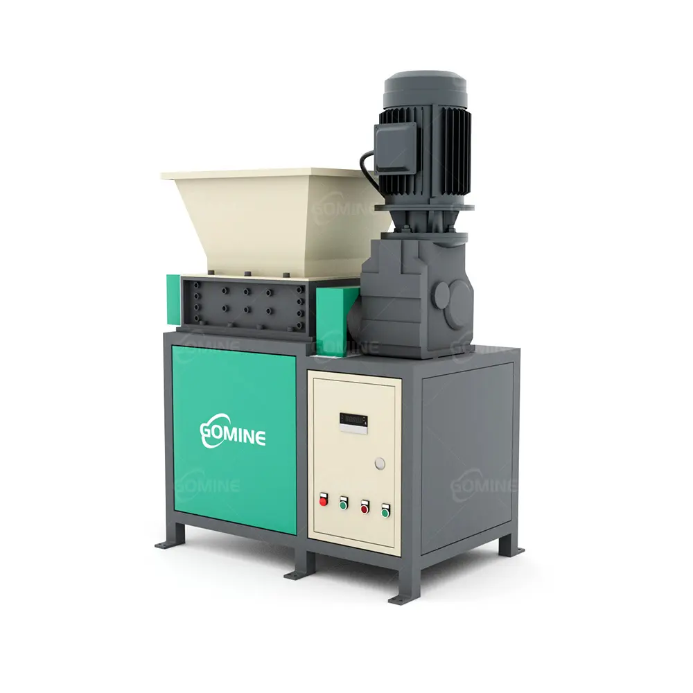 GM-B300 Small Scrap Metal Shredder Machine Easy to Operate High Quality Scrap Metal Double Shaft Shredder For Sale