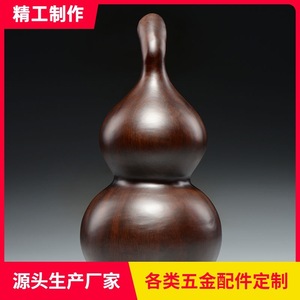 Adorno de calabaza de madera tallada, decoración hecha a mano de madera maciza para sala de estar, recibidor, regalo - Product Image 5