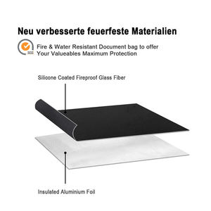 Bolsa de protección de documentos de registro ignífuga e impermeable profesional, Maletín de negocios, bolso, estuche de almacenamiento de archivos de propósito especial - Product Image 3