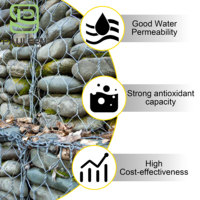 Gabion matelassé en treillis métallique hexagonal 2x1x1, panier de rivière