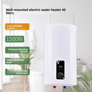 <span class=keywords><strong>Chauffe</strong></span>-<span class=keywords><strong>eau</strong></span> électrique vertical, efficacité énergétique de niveau 2, réservoir cylindrique plat, grande capacité, chauffage rapide, 40 litres, modèle chinois - Product Image 1