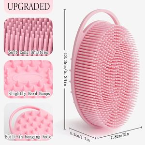 Cepillo de Silicona para el Cuerpo, Estilo Simple, Exfoliante, para Champú y Baño, Venta al Por Mayor de Fábrica - Product Image 2