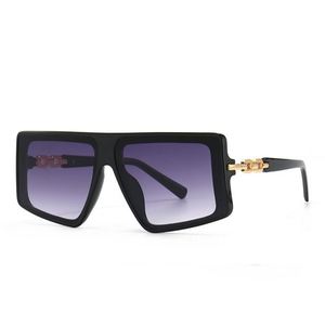 Lunettes de soleil carrées colorées rétro 2022 pour hommes et femmes, UV400, jaunes et violettes, surdimensionnées, en forme de bouclier - Product Image 4