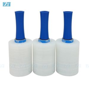 Hot Selling Mini Industrial Stretch <strong>Wrap</strong> Film 5 in 1000 ft Roll with Handle Waterproof Clear for Moving <strong>Pallet</strong> <strong>Wrap</strong> - Product Image 2