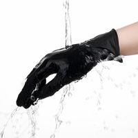 Boîte de gants personnalisés avec logo, gants de travail, gants en nitrile noirs jetables, sans poudre, sans latex