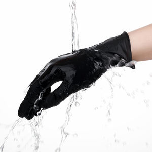 Schachtel individuelle Handschuhe mit Logo Arbeitshandschuhe Einweg schwarze Nitrilhandschuhe Pulverfrei Latexfrei - Product Image 6