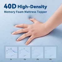 Meistverkaufter Matratzen Topper Queen, Kühlender Gel-Memory-Schaum Topper, 3 Zoll Dicke Weiche Matratzenauflage für erholsamen Schlaf