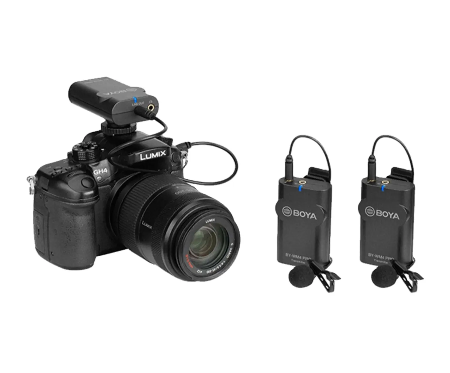 WM4 PRO wireless microphone lavalier type bee mobile SLR camera live recording is received