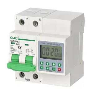 Dapat Disesuaikan 2Pin NO NC 230V/400V 50Hz 16A Penutup Transparan 24 Jam Modul Saklar Timer Mekanis Tanpa Baterai