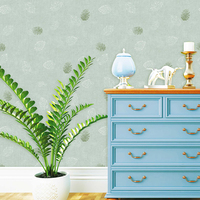 Rouleaux de papier peint vinyle non tissé moderne, motif floral gris, haute qualité, pour salon, chambre d'enfant, papier peint non tissé