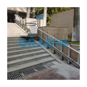 Ngoài trời nghiêng cầu thang thang nâng hàng hóa vận chuyển thang máy loại cong cầu thang thang thẳng cầu thang nghiêng nền tảng - Product Image 5