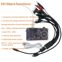 Testeur de serrures en plastique automatique de haute précision Gemu FD100 PRO, analyse de tension 0-28V et de courant 0-150mA, 4 boutons, utilisation facile