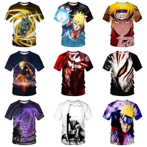 Animación de tendencia de verano, animales, camiseta de hombre con impresión digital 3D, camiseta de manga corta, venta directa de fábrica