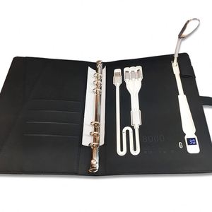 Carnet de notes journalier/planificateur en cuir rigide personnalisé avec batterie externe et lampe de lecture pour idées de produits à marque privée - Product Image 6