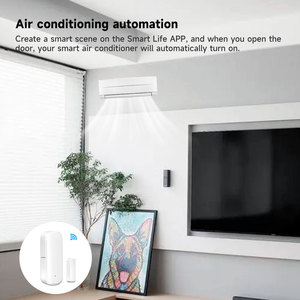Tuya WiFi/Zigbee <b>Door</b> Window <b>Sensor</b> Smart Home Wireless Detector Open / Closed Alarm System for Alexa Google DS-01 <b>Door</b> <b>Sensor</b> D - Product Image 4