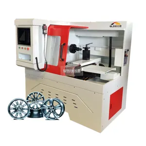 Diamond Cut Vehicle Alloy Wheel Rim CNC Lathe Polishing Repair Machine