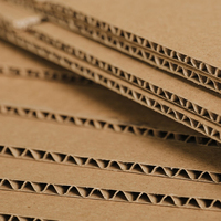 Boîte de protection d'angle en papier kraft profondément personnalisée, carton d'expédition ondulé en pâte recyclée antichoc pour la logistique en gros