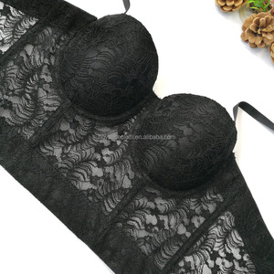 Novance – Top tubulaire Sexy grande taille pour <span class=keywords><strong>Femme</strong></span>, débardeur en dentelle, caraco transparent en Coton - Product Image 2