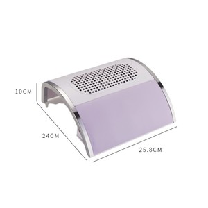 New Arrival Manicure Dust Remover Tool 80W Double Fan <b>Desk</b> Vacuum <b>Nail</b> Dust Collector With Arm Rest - Product Image 2