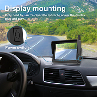 IPoster Digital Wireless 5 "Monitor Split 2 Screen avec 1080P Kit de caméra de recul pour pneu de secours pour Jeep Wrangler