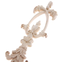 Long cadre oncouches Appliques bois sculpté décalcomanies sculpture sur bois pour porte murale miroir armoire commode placard placard décor