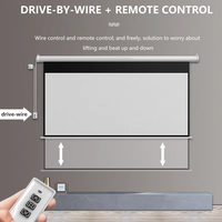 Écran de projection 100 pouces 4:3 à prix abordable, compatible OEM, pour surveillance électrique