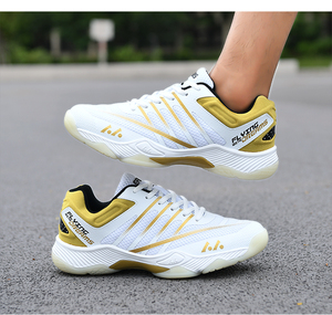 Chaussures de badminton pour hommes en gros, respirantes, en maille, amortissantes, soulageant la pression, plaque en carbone 3D, chaussures d'entraînement professionnelles - Product Image 1