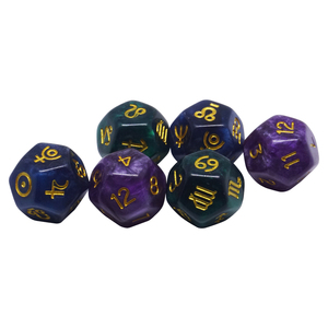 Dados de Astrología Populares en el <span class=keywords><strong>Mundo</strong></span>, Juego de 3 Piezas, Número de Signo <span class=keywords><strong>del</strong></span> Zodiaco, Constelación, Adivinación <span class=keywords><strong>del</strong></span> Futuro - Product Image 4