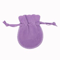 Kantong Perhiasan Beludru Warna Macaron Ramah Lingkungan Laris Manis, Tas Serut Logo Kustom untuk Kemasan Perhiasan Mewah