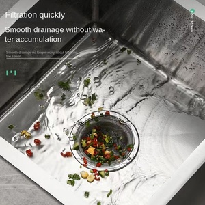 Filtre de cuisine anti-blocage en acier inoxydable et PP pour évacuation des déchets de légumes dans l'évier - Product Image 4