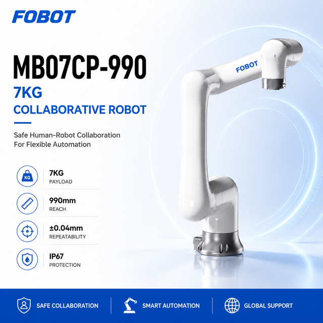 FOBOT Industrial Collaborative Robot Manufacturer 6 Axis Cobot Arm with OEM ODM Support for Custom Automation Integration