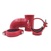 Embouts rainurés en fonte ductile pour la protection contre l'incendie et la plomberie Joints de construction Raccords de tuyauterie avec numéro de modèle de tête