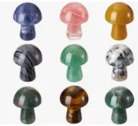 Mini Sculpture de champignons en cristal pour la décoration de la maison