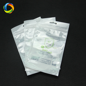 Có thể tái chế túi nhựa nhỏ với treo tiêu đề PVC rõ ràng <span class=keywords><strong>Zip</strong></span> khóa bao bì túi cho đồ trang sức nhỏ - Product Image 1