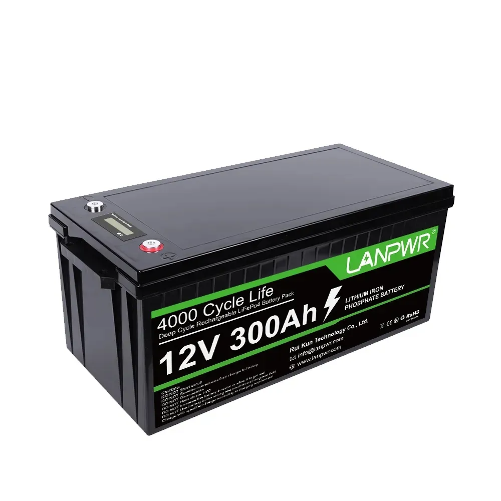 Chất lượng tốt 12 Volt Đức & USA thị trường LiFePO4 300ah DC điều khiển lanpwr chì axit thay thế pin