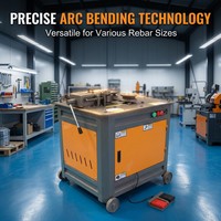 Machine de cintrage d'arc de barres d'acier entièrement automatique pour les tâches de formage circulaire et de courbure de barres d'armature haute résistance