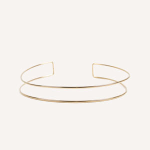 Collar de Acero Inoxidable Minimalista CUCOCUCA YFB 023, Joyería de Doble Capa para el Cuello, Diseño Simple, Ideal para Conjuntos de Verano - Product Image 1