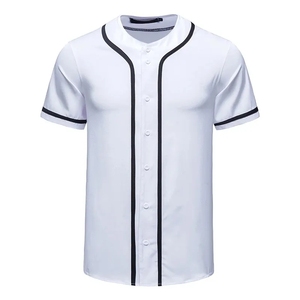 Maillot de Baseball boutonné pour hommes t-shirt Streetwear décontracté T-shirt Homme à manches courtes uniforme d'équipe T-shirt de Baseball - Product Image 3
