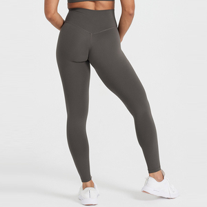 Gym Athletic Wear Collants de compression pour femmes Taille haute Sports Gris Push up Yoga Leggings - Product Image 5