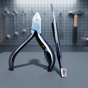 Coupe-ongles professionnel en acier inoxydable ASAP, finition mate, pointe affûtée, coupe-cuticules, ouverture large pour les doigts - Product Image 3