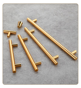 Handle Hardware <b>Drawer</b> Closet Door Handle Single-hole New Chinese <b>Gold</b> Handle - Product Image 2