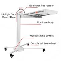 Support de panneau pour thérapie par lumière rouge YUCHI XL - Support de panneau pour panneau à angle réglable, compatible avec 99 % des panneaux, horizontal, vertical, verrous de roue, réglable