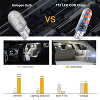 Ampoule LED Canbus 12V W5W 168 194 T10 pour voiture, éclairage intérieur LED COB, lampe de dégagement et de lecture automobile, état neuf, accessoires auto