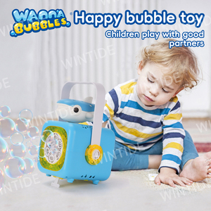 WANNA BUBBLES Nouvelle Machine à <span class=keywords><strong>Bulles</strong></span> Multifonctionnelle Portable pour Enfants, en Plastique, Unisexe, Thème Animaux Marins <span class=keywords><strong>de</strong></span> Dessin Animé, Jouet d'Été d'Extérieur pour Fêtes et Spectacles - Product Image 1