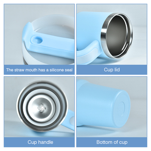 New Arrival 14oz Insulated Stainless Steel Tumbler Double Wall Thermal Mug <b>Cup</b> <b>with</b> <b>Straw</b> Food Grade 304 for Children - Product Image 3