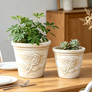 Macetas de Cerámica para Decoración del Hogar y Jardín, Macetas de Terracota sin Esmaltar para Suministros de Jardinería y Decoraciones - Product Image 2