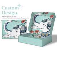 Caja de Cartón Corrugado Impresa Personalizada con Logotipo, Caja de Embalaje para Envíos para Marcas de Ropa, Belleza y Regalos de Comercio Electrónico
